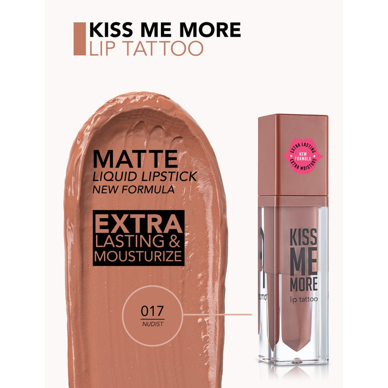Flormar Kiss Me More Lip Tattoo 17 Nudist 3.8ml