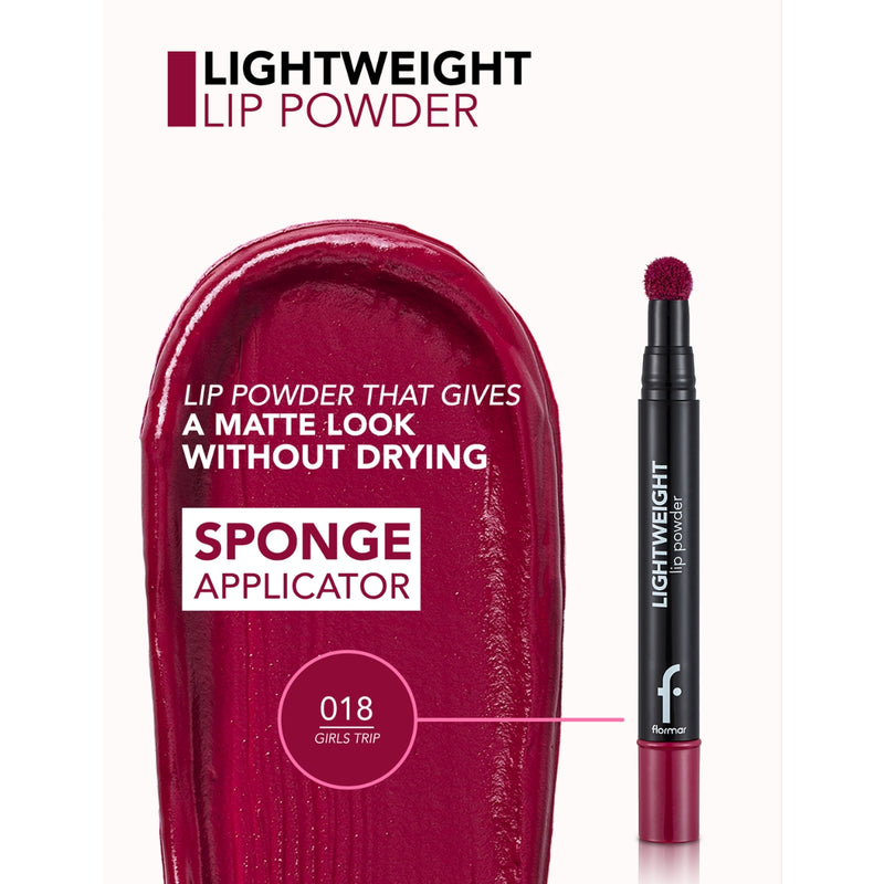 Flormar Light Weight Lip Powder 18 Girls Trip 2ml