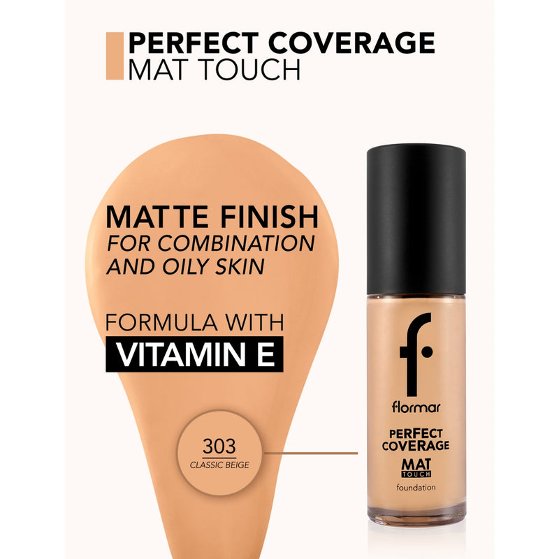 Flormar Mat Touch Foundation 303 Classic Beige 30g