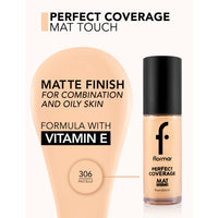 Flormar Mat Touch Foundation 306 Pastelle 30g