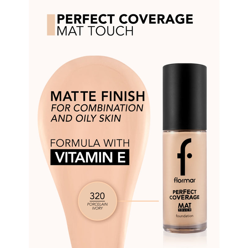 Flormar Mat Touch Foundation 321 Natural Pastelle 30g