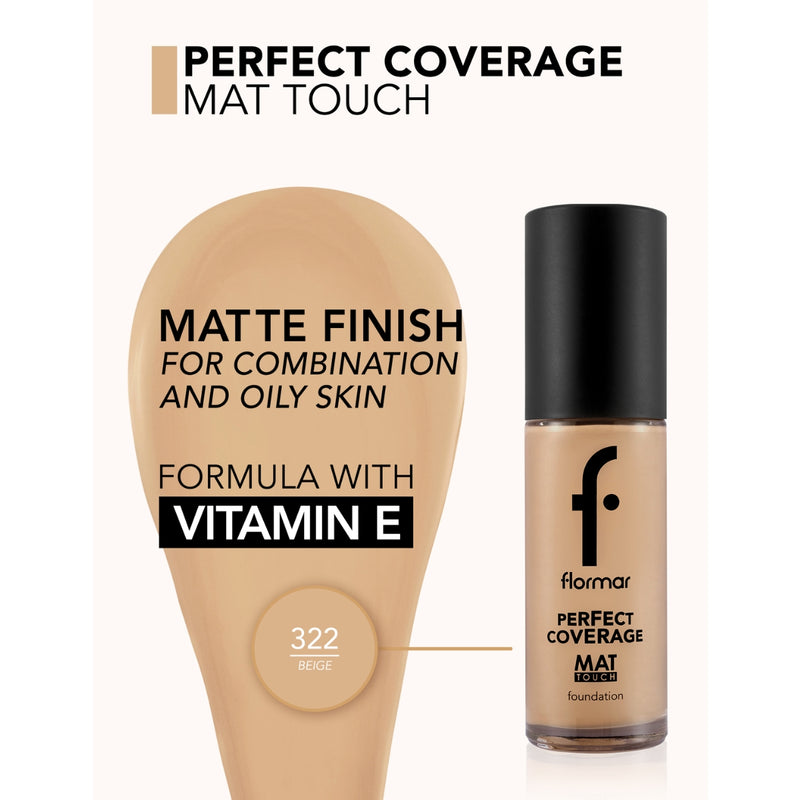 Flormar Mat Touch Foundation 322 Beige 30g