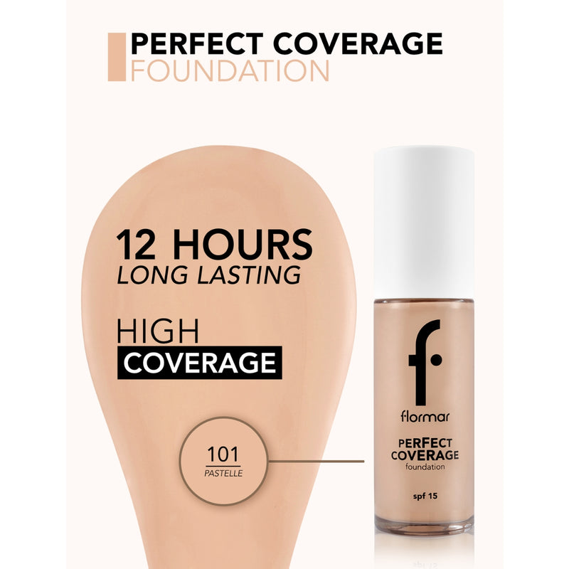 Flormar Perfect Coverage Foundation 101 Pastelle 30g