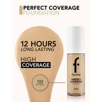 Flormar Perfect Coverage Foundation 102 Soft Beige 30g