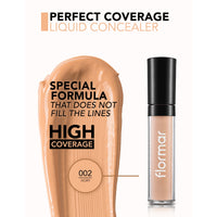 Flormar Perfect Coverage Liquid Concealer 002 Ivory 5ml