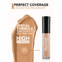 Flormar Perfect Coverage Liquid Concealer 003 Light Beige 5ml