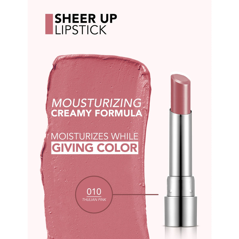 Flormar Sheer Up Lipstick 010 Thulian Pink 3g