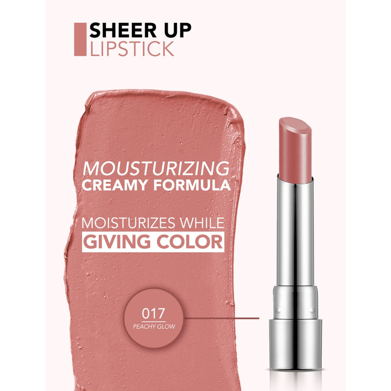 Flormar Sheer Up Lipstick 017 Peachy Glow 3g