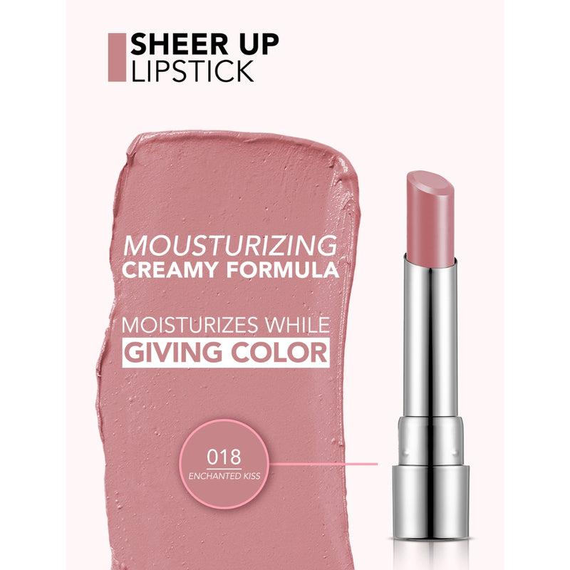 Flormar Sheer Up Lipstick 018 Enchanted Kiss 3g