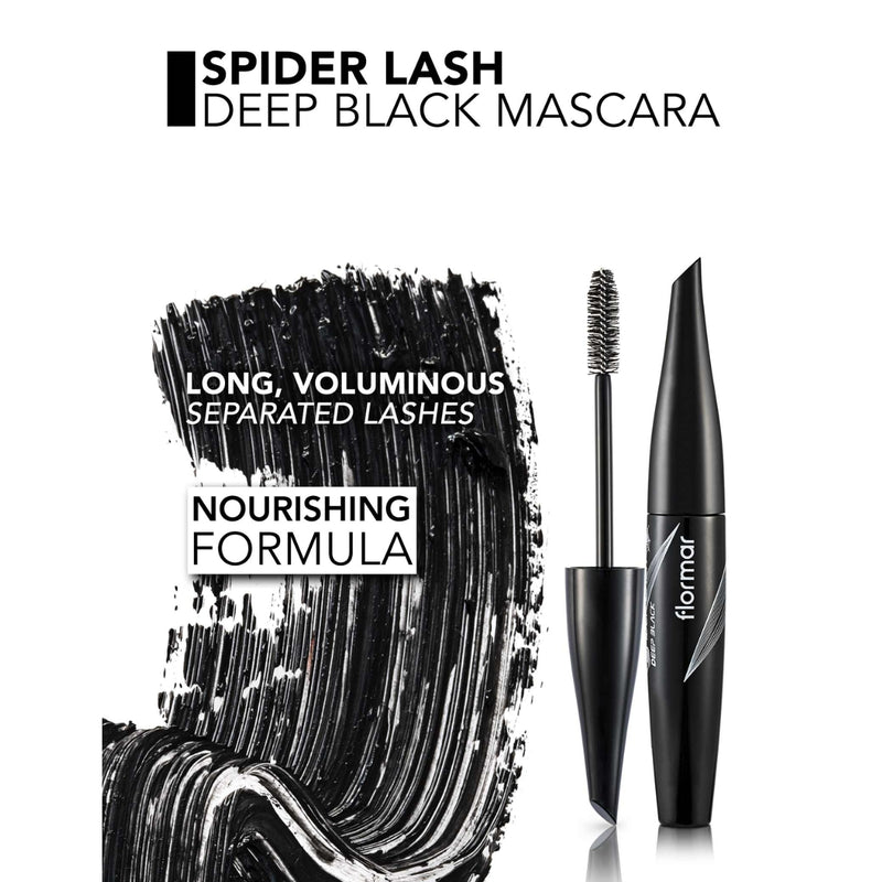 Flormar Spider Lash Volume Mascara 001 Deep Black 13ml