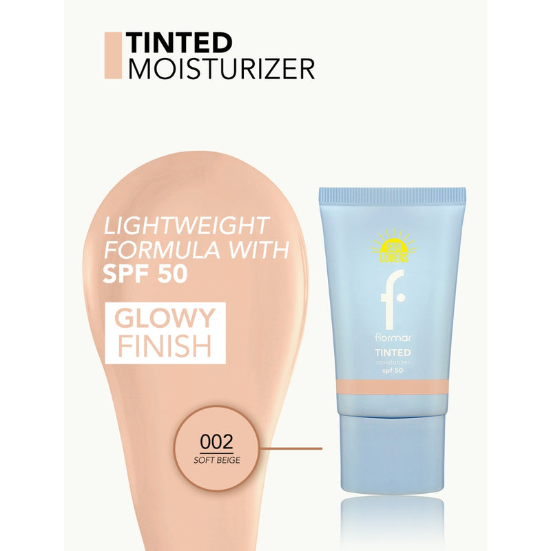 Flormar Tinted Moisturizer SPF50 02 Soft Beige 30ml