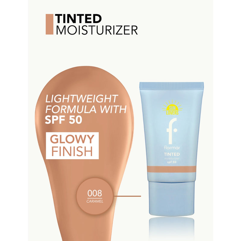 Flormar Tinted Moisturizer SPF50 08 Caramel 30ml