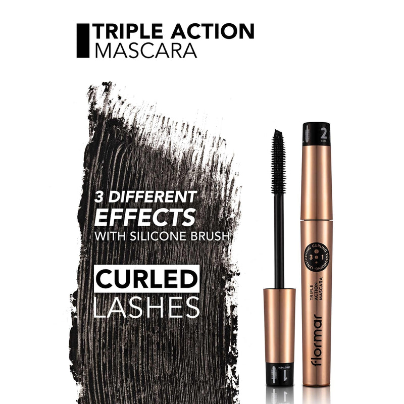 Flormar Triple Action Mascara 8ml