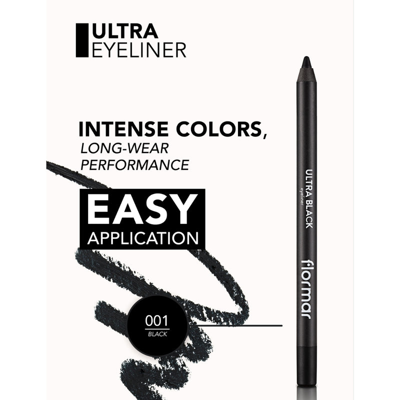 Flormar Ultra Eyeliner 001 Black 1.14g