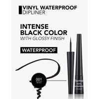 Flormar Vinyl Waterproof Dipliner Black 2.5ml