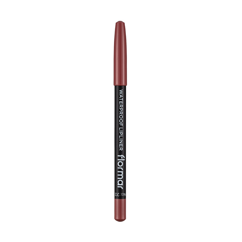 Flormar Waterproof Lipliner 202 Soft Pink Brown 1.14g