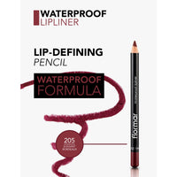 Flormar Waterproof Lipliner 205 Elegant Bordeaux 1.14g