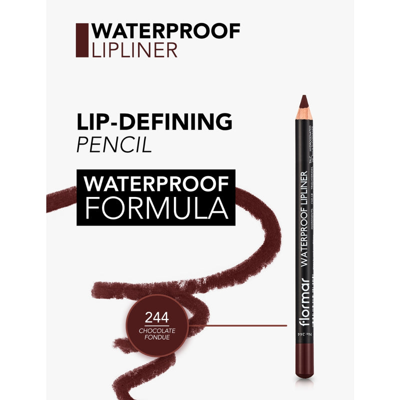 Flormar Waterproof Lipliner 244 Chocolate Fondue 1.14g
