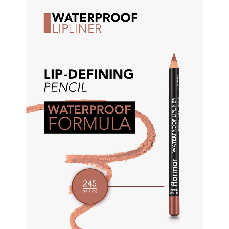Flormar Waterproof Lipliner 245 Natural 1.14g