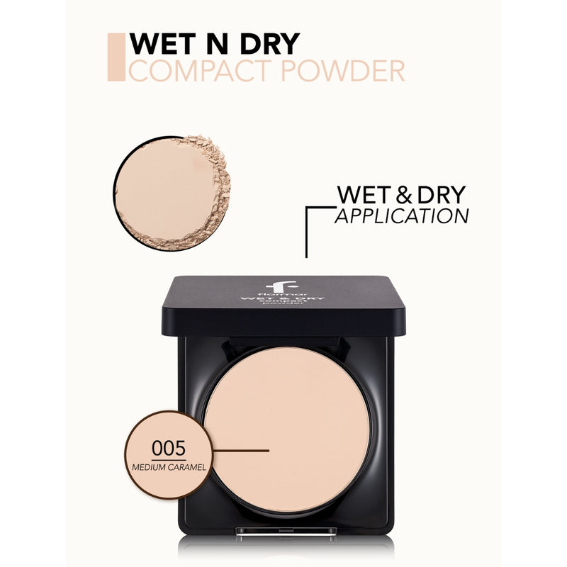 Flormar Wet & Dry Compact Powder 05 Medium Caramel 10g