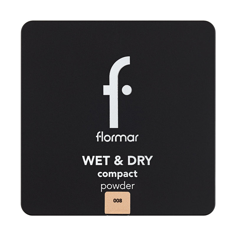 Flormar Wet & Dry Compact Powder 08 Medium Peach 10g