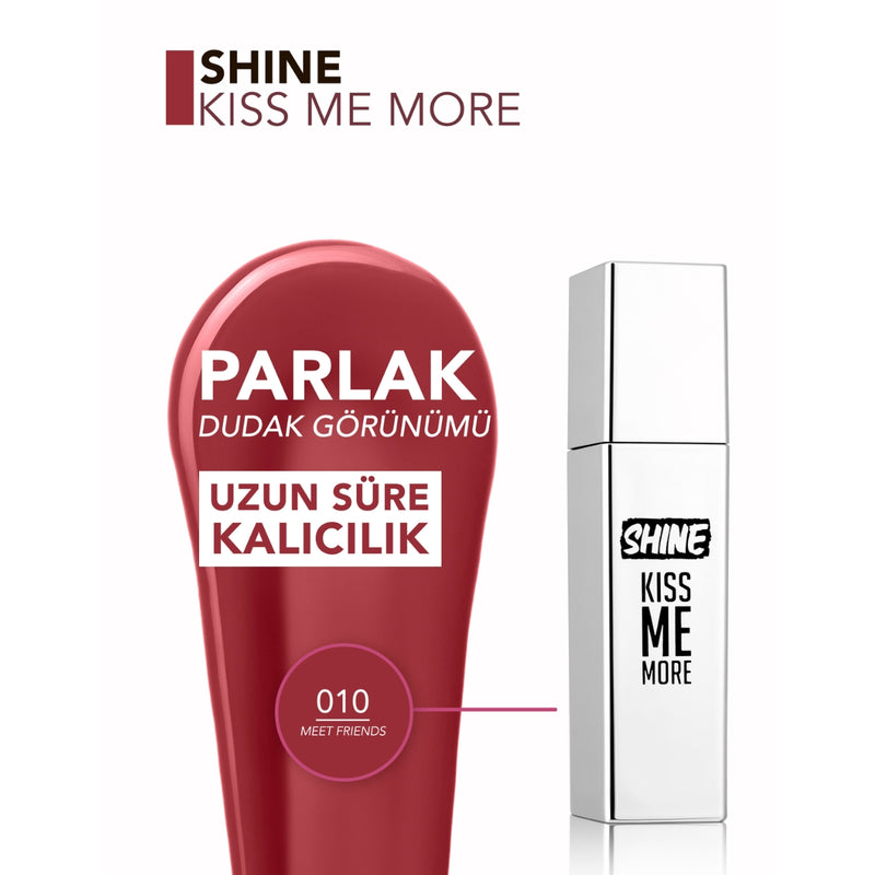 Flormar Shine Kiss Me More Lip Tattoo 010 Meet Friends 3.8g