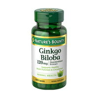 Natures Bounty Ginkgo Biloba 120mg 100 Capsules