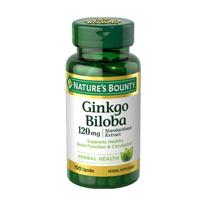 Natures Bounty Ginkgo Biloba 120mg 100 Capsules