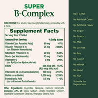 Natures Bounty Super B Complex With Folic Acid Plus Vitamin C 150 Coated Tablets
