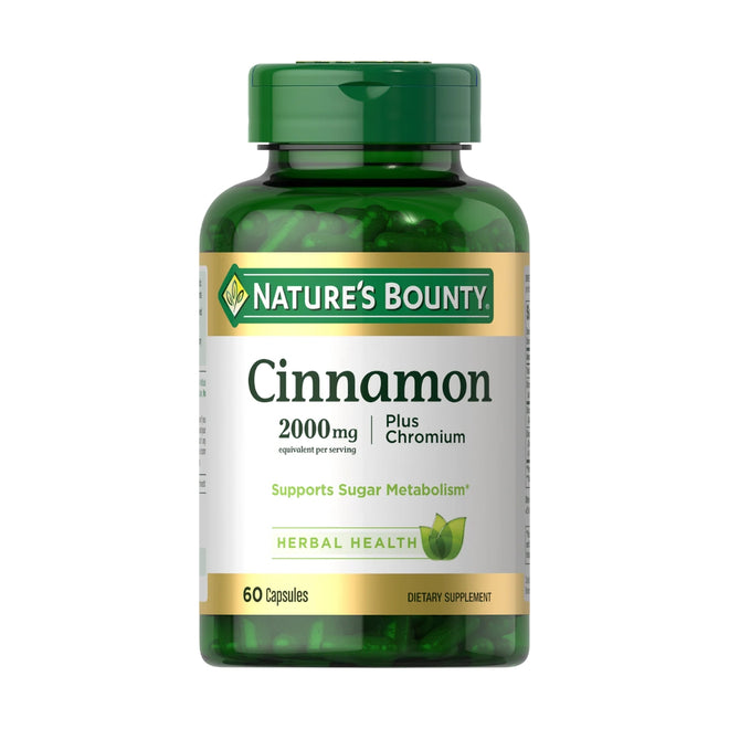 Natures Bounty Cinnamon 2000mg 60 Capsules