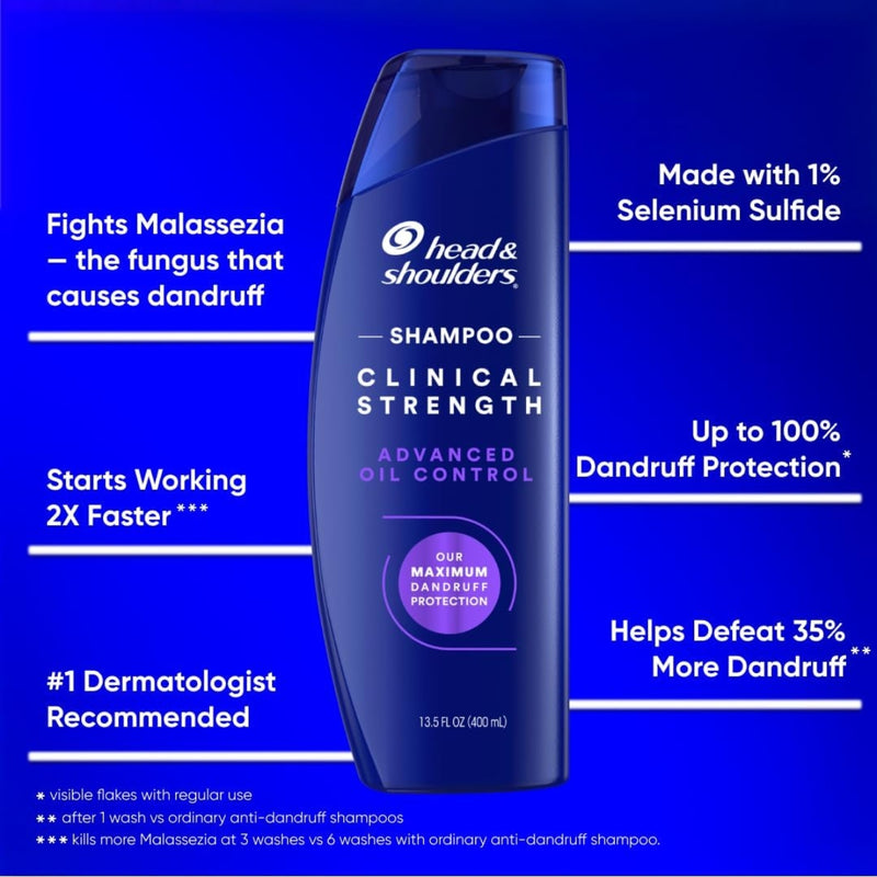 Head & Shoulders Clinical Strength Advance Oil Control Shampoo 400ml