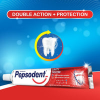 Pepsodent Toothpaste + Toothbrush Cavity Fighter 150g