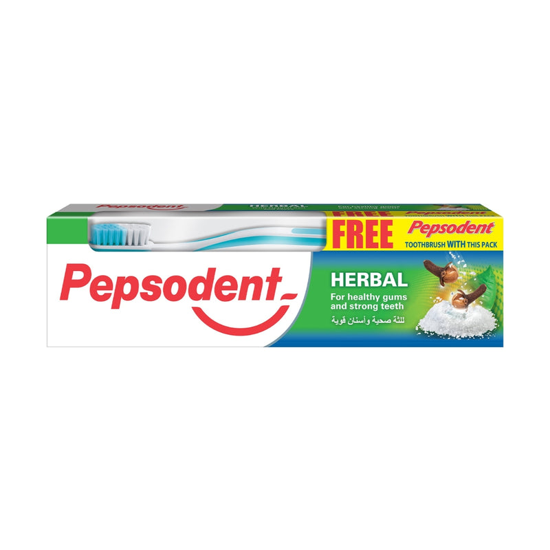 Pepsodent Toothpaste + Toothbrush Herbal 150g