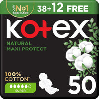 Kotex Sanitary Napkin Maxi Natural Super 38 + 12 Pads