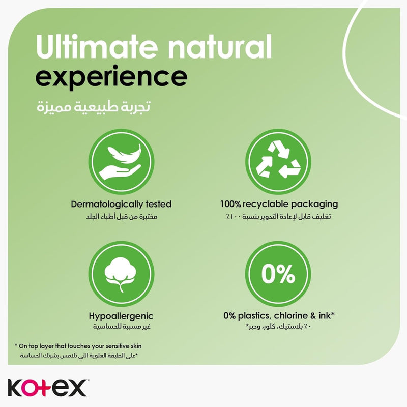Kotex Sanitary Napkin Maxi Natural Super 38 + 12 Pads