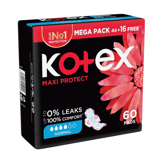 Kotex Sanitary Napkin Maxi Slim Normal 44 + 16 Pads