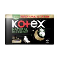 Kotex Sanitary Napkin Maxi Natural Night 30 + 14 Pads