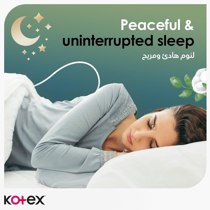 Kotex Sanitary Napkin Maxi Natural Night 30 + 14 Pads