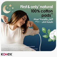 Kotex Sanitary Napkin Maxi Natural Night 30 + 14 Pads