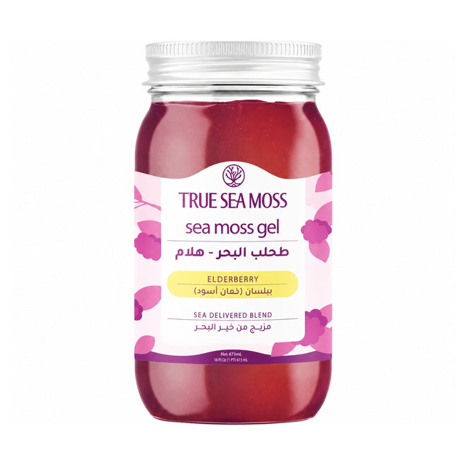 True Sea Moss Gel Superfood Elderberry 473ml