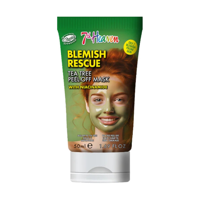 7th Heaven Blemish Rescue Tea Tree with Niacinamide Peel Off Mask 50ml