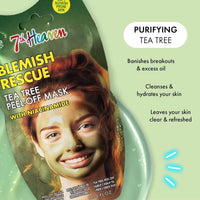 7th Heaven Blemish Rescue Tea Tree with Niacinamide Peel Off Mask 50ml
