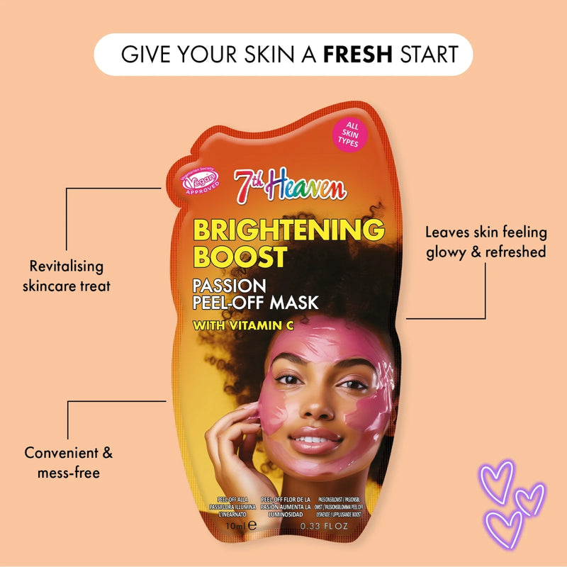7th Heaven Brightening Boost Passion with Vitamin C Peel Off Mask 50ml