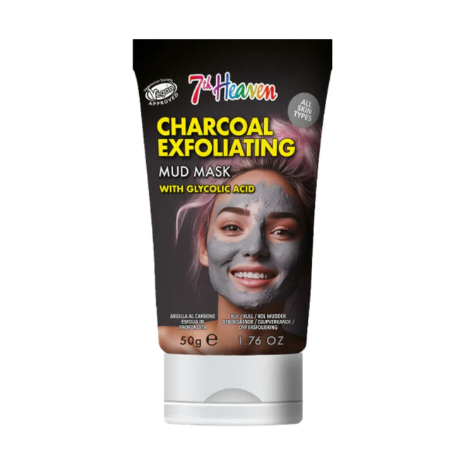 7th Heaven Charcoal Exfoliating with Glycolic Acid Mud Mask 50g