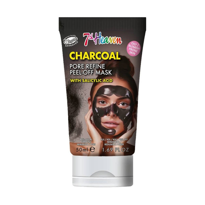 7th Heaven Charcoal Pore Refine with Salicylic Acid Peel Off Mask 50ml