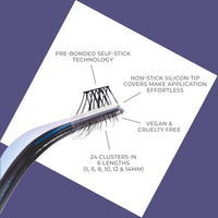 Kiss False Eyelash ILP01C Impress Press On Long Lasting Demi Wispy Lashes 24 Count