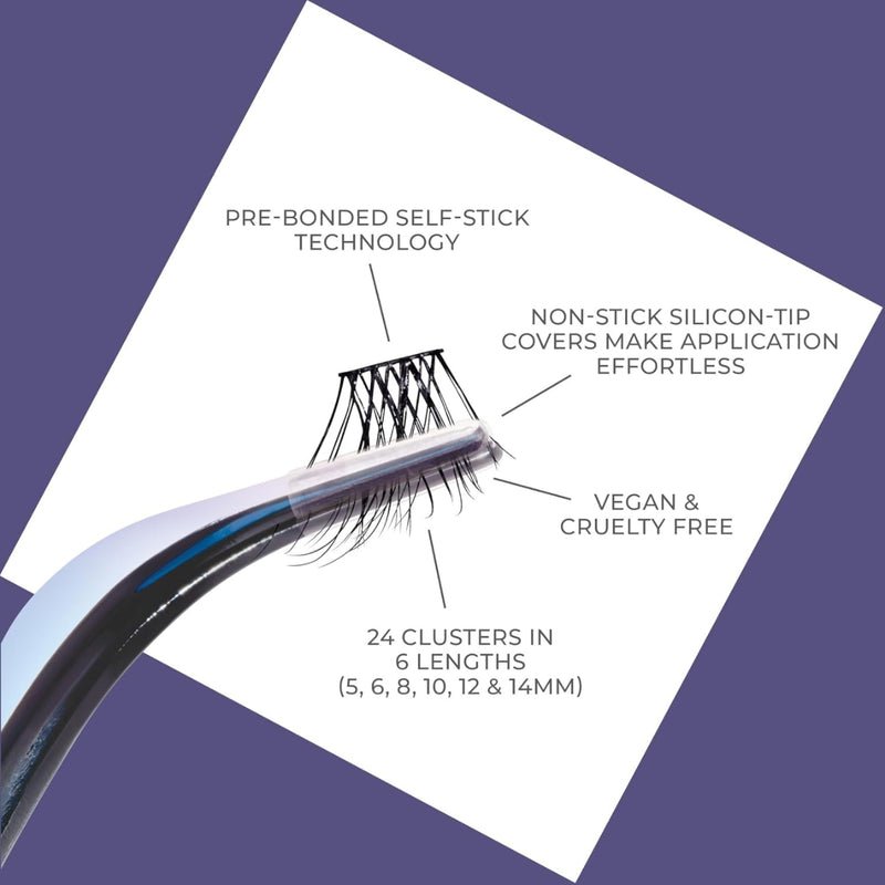 Kiss False Eyelash ILP01C Impress Press On Long Lasting Demi Wispy Lashes 24 Count