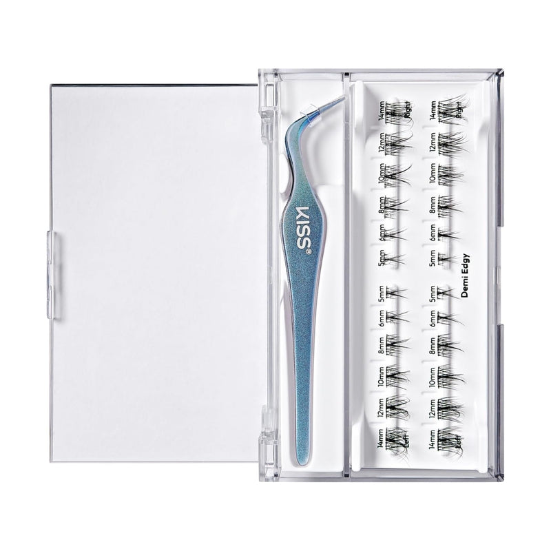 Kiss False Eyelash ILP02C Impress Press On Long Lasting Demi Edgy Lashes 24 Count