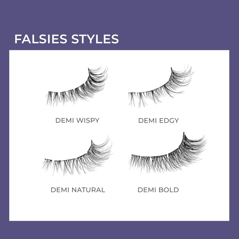 Kiss False Eyelash ILP02C Impress Press On Long Lasting Demi Edgy Lashes 24 Count