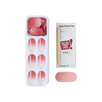 Kiss False Nails IMC50C Impress The No Glue Mani Color Ombre Nails Beat The Heat Short 30 Count